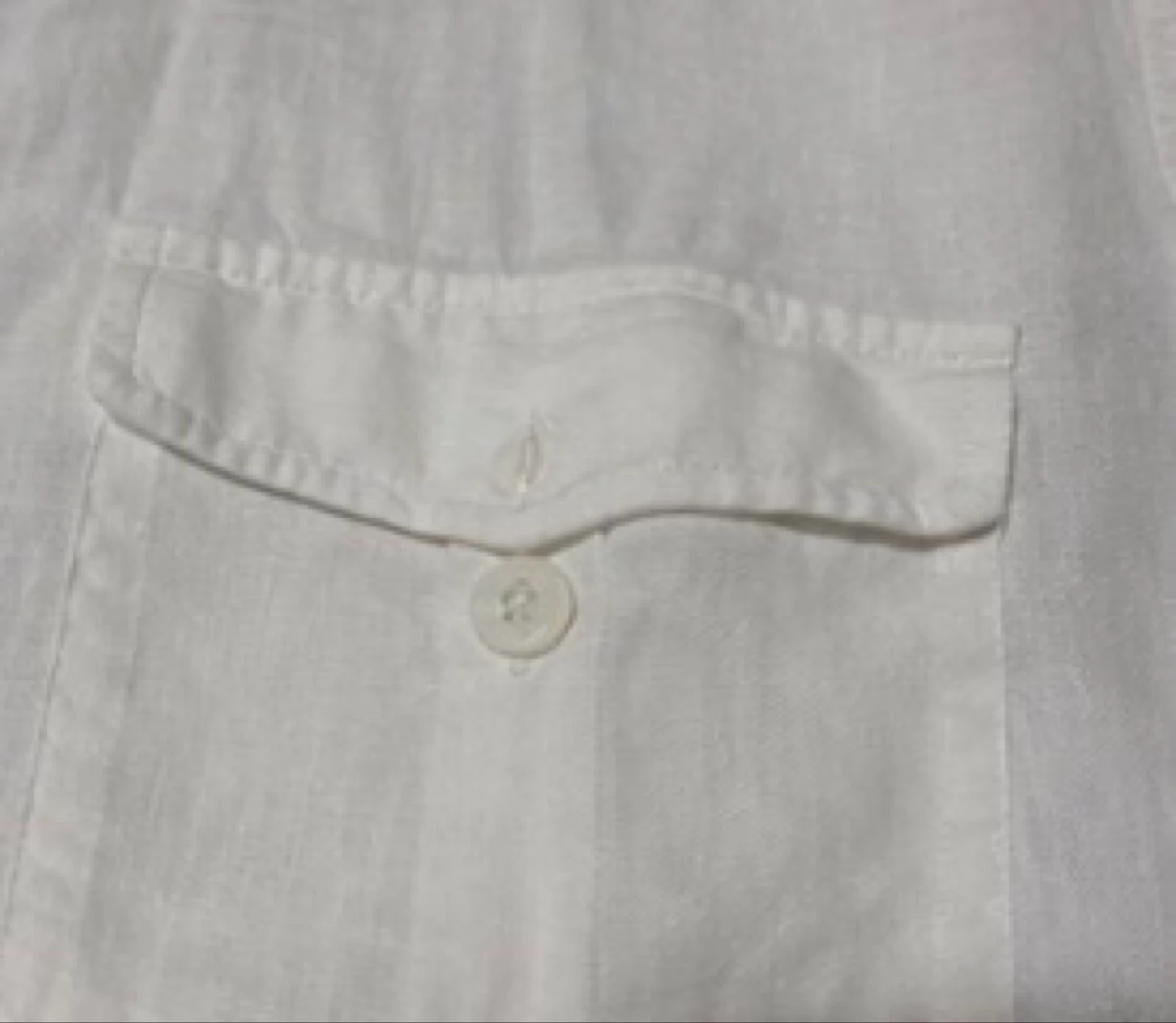 Sergio Vitti Classic cut white linen short-sleeve shirt Size 39/40 – photo 5